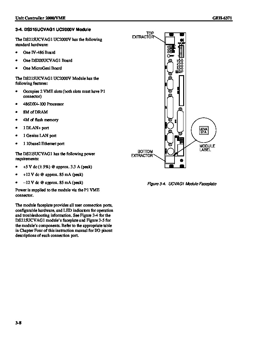 First Page Image of DS215UCVAG1AD Data Sheet GEH-6371.pdf